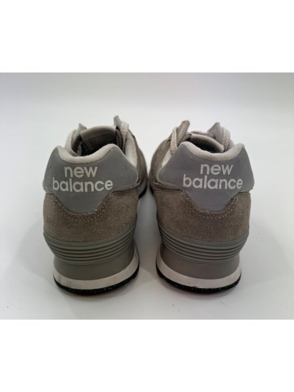 New Balance 574 Mens Running Shoes Size 12 Gray Suede & Mesh Lace-Up Sneakers - Picture 6 of 11